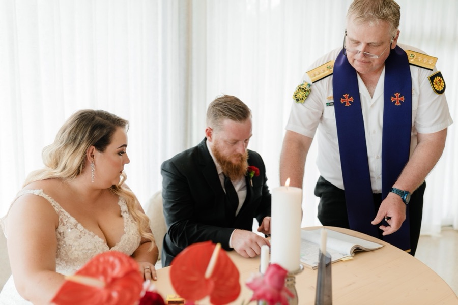 Wedding ceremony by Dr. Gerrit Rademeyer in Kestell