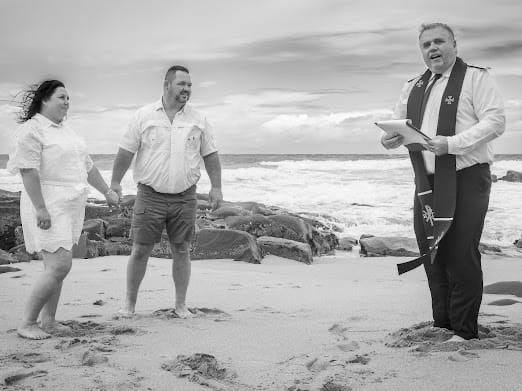 Wedding ceremony by Dr. Gerrit Rademeyer in Kestell