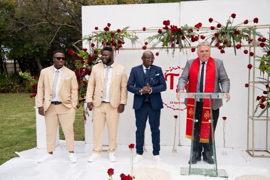 Wedding ceremony by Dr. Gerrit Rademeyer in Kestell