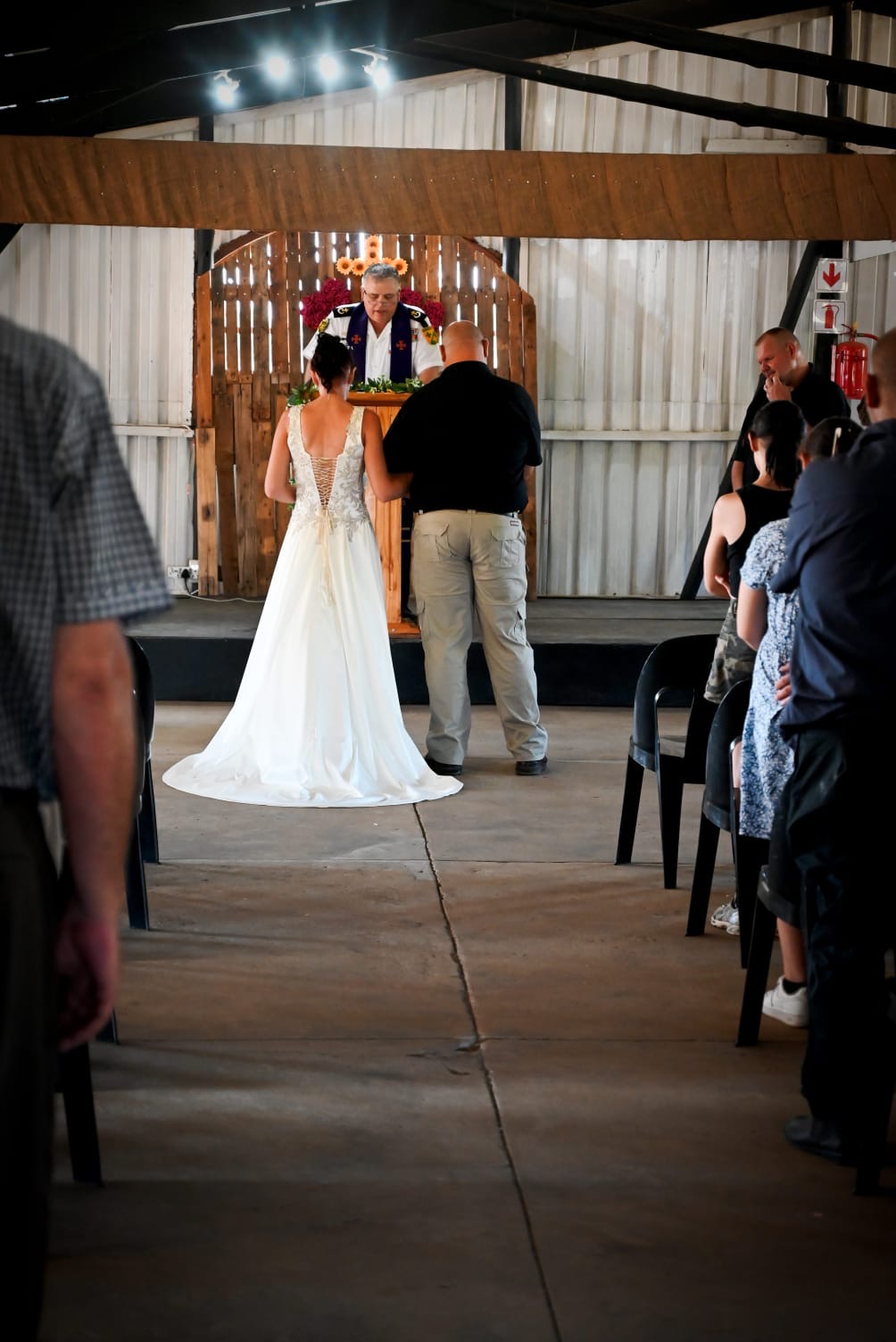 Wedding ceremony by Dr. Gerrit Rademeyer in Kestell
